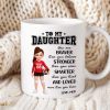 To My Daughter Granddaughter Volleyball Player You Are Braver Than You Think - Personalized Mug To My Daughter Granddaughter Volleyball Player You Are Braver Than You Think - Personalized Mug