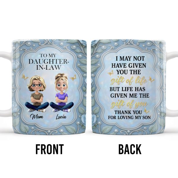 To My Daughter-In-Law, Thank You For Loving My Son - Personalized Custom Coffee Mug - DILA025_MG To My Daughter-In-Law, Thank You For Loving My Son - Personalized Custom Coffee Mug - DILA025_MG