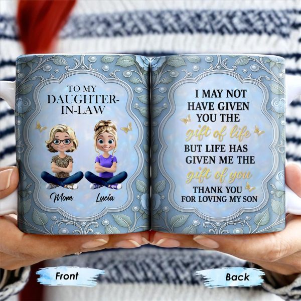 To My Daughter-In-Law, Thank You For Loving My Son - Personalized Custom Coffee Mug - DILA025_MG To My Daughter-In-Law, Thank You For Loving My Son - Personalized Custom Coffee Mug - DILA025_MG