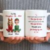 To My Daughter-In-Law, Thank You For Loving My Son, Christmas Reindeer Antlers - Personalized Custom Coffee Mug - DILA062_MG