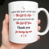 To My Daughter-In-Law, Thank You For Loving My Son, Christmas Reindeer Antlers - Personalized Custom Coffee Mug - DILA062_MG
