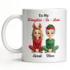 To My Daughter-In-Law, Thank You For Loving My Son, Christmas Reindeer Antlers - Personalized Custom Coffee Mug - DILA062_MG