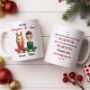 To My Daughter-In-Law, Thank You For Loving My Son, Christmas Reindeer Antlers - Personalized Custom Coffee Mug - DILA062_MG