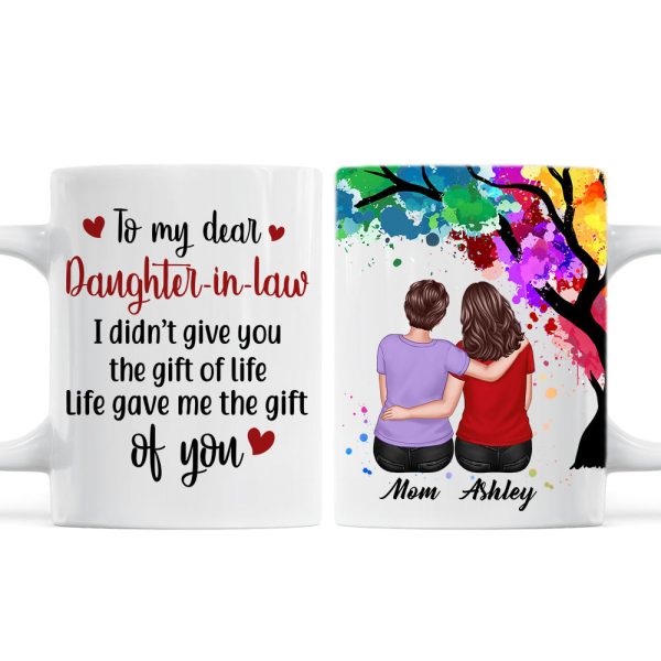 To My Daughter-In-Law Under Watercolor Tree Personalized Mug