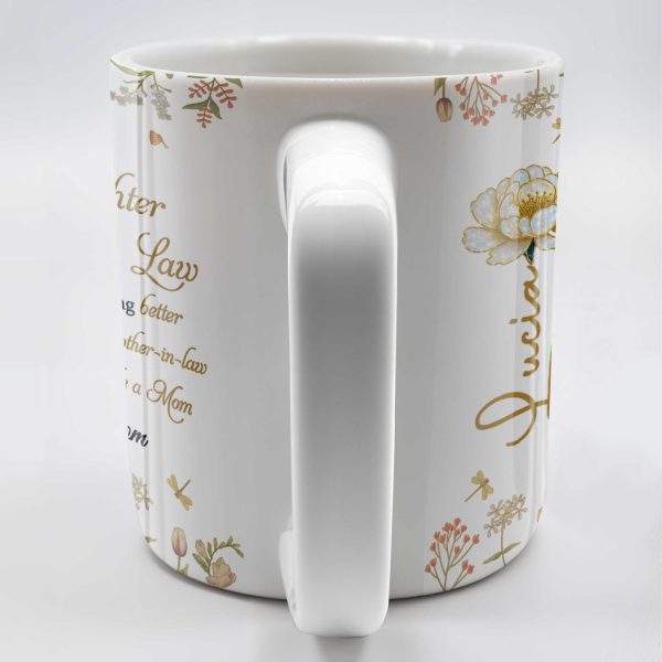 To My Daughter In Law Watching You Be A Mom With Flowers - Personalized Custom Coffee Mug - DAU193_MG To My Daughter In Law Watching You Be A Mom With Flowers - Personalized Custom Coffee Mug - DAU193_MG