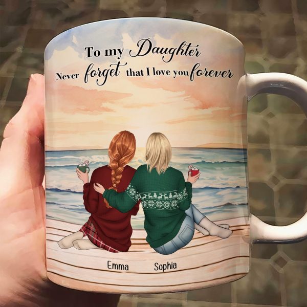 To My Daughter Never Forget That I Love You Forever - Personalized Mug To My Daughter Never Forget That I Love You Forever - Personalized Mug