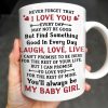 To My Daughter, Never Forget That I Love You, Mother and Daughter under Tree - Personalized Custom Coffee Mug - DAU152_MG To My Daughter, Never Forget That I Love You, Mother and Daughter under Tree - Personalized Custom Coffee Mug - DAU152_MG