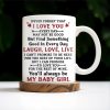 To My Daughter, Never Forget That I Love You, Mother and Daughter under Tree - Personalized Custom Coffee Mug - DAU152_MG To My Daughter, Never Forget That I Love You, Mother and Daughter under Tree - Personalized Custom Coffee Mug - DAU152_MG