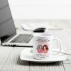 To My Daughter Personalized Ceramic Mug , Perfect Gift for Mother and Daughter, Featuring a Fun Design with Winking Characters To My Daughter Personalized Ceramic Mug , Perfect Gift for Mother and Daughter, Featuring a Fun Design with Winking Characters