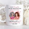 To My Daughter Personalized Ceramic Mug , Perfect Gift for Mother and Daughter, Featuring a Fun Design with Winking Characters To My Daughter Personalized Ceramic Mug , Perfect Gift for Mother and Daughter, Featuring a Fun Design with Winking Characters