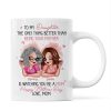 To My Daughter Personalized Ceramic Mug , Perfect Gift for Mother and Daughter, Featuring a Fun Design with Winking Characters To My Daughter Personalized Ceramic Mug , Perfect Gift for Mother and Daughter, Featuring a Fun Design with Winking Characters