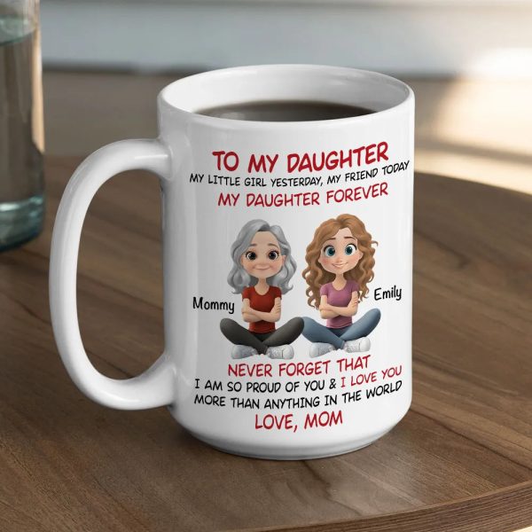 "To My Daughter" Personalized Mug Heartfelt Gift for Your Daughter