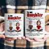 To My Daughter Personalized White Ceramic Mug with Custom Names, Heartfelt Gift for Mother and Daughter on Special Occasions