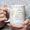 To My Daughter Watching You Be a Mom Personalized Floral Mug Touching Mother's Day Gift from Mom to Daughter