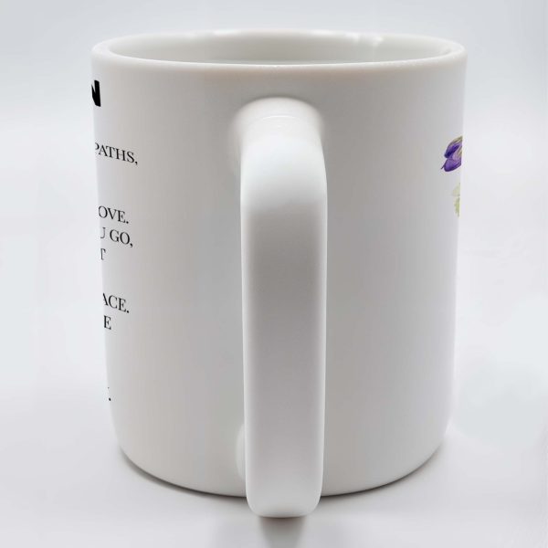 To My Dearest Grandson Love From Grandma With Pansy Flower Design - Personalized Custom Coffee Mug - GSN024_MG
