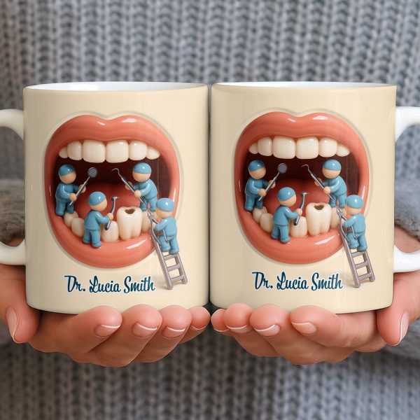 To My Favorite Dentist, A Smile Better Than Any - Personalized Custom Coffee Mug - DOC069_MG To My Favorite Dentist, A Smile Better Than Any - Personalized Custom Coffee Mug - DOC069_MG
