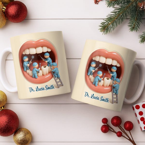 To My Favorite Dentist, A Smile Better Than Any - Personalized Custom Coffee Mug - DOC069_MG To My Favorite Dentist, A Smile Better Than Any - Personalized Custom Coffee Mug - DOC069_MG