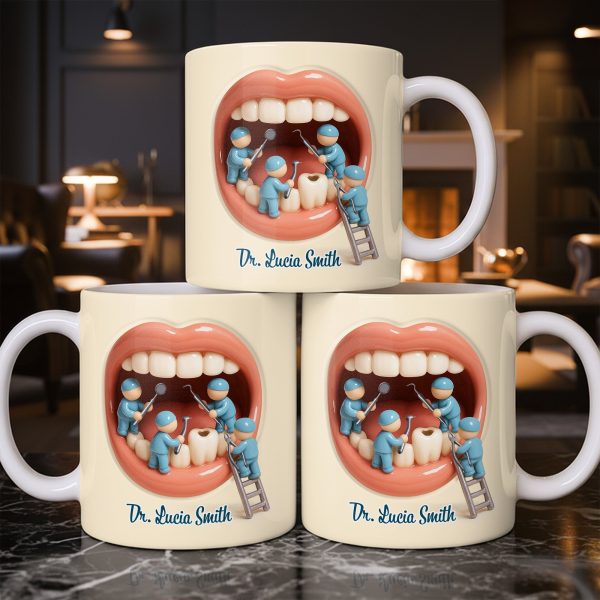 To My Favorite Dentist, A Smile Better Than Any - Personalized Custom Coffee Mug - DOC069_MG To My Favorite Dentist, A Smile Better Than Any - Personalized Custom Coffee Mug - DOC069_MG