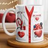 To My Favorite Doctor Highlighting Medical Tools and Heartbeat - Personalized Custom Coffee Mug - DOC085_MG