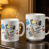 To My Favorite Teacher Stationery and Apple Design - Personalized Custom Coffee Mug - TEACH067_MG To My Favorite Teacher Stationery and Apple Design - Personalized Custom Coffee Mug - TEACH067_MG