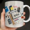 To My Favorite Teacher Stationery and Apple Design - Personalized Custom Coffee Mug - TEACH067_MG To My Favorite Teacher Stationery and Apple Design - Personalized Custom Coffee Mug - TEACH067_MG