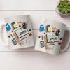 To My Favorite Teacher Stationery and Apple Design - Personalized Custom Coffee Mug - TEACH067_MG To My Favorite Teacher Stationery and Apple Design - Personalized Custom Coffee Mug - TEACH067_MG