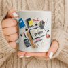 To My Favorite Teacher Stationery and Apple Design - Personalized Custom Coffee Mug - TEACH067_MG To My Favorite Teacher Stationery and Apple Design - Personalized Custom Coffee Mug - TEACH067_MG