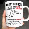 To My Godson, The Only Thing Better Than Being Your Godfather, Fist Bump - Personalized Custom Coffee Mug - SON043_MG To My Godson, The Only Thing Better Than Being Your Godfather, Fist Bump - Personalized Custom Coffee Mug - SON043_MG