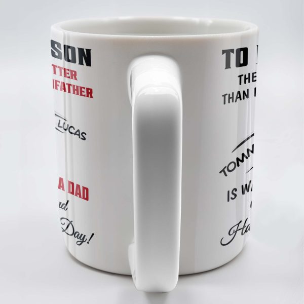 To My Godson, The Only Thing Better Than Being Your Godfather, Fist Bump - Personalized Custom Coffee Mug - SON043_MG To My Godson, The Only Thing Better Than Being Your Godfather, Fist Bump - Personalized Custom Coffee Mug - SON043_MG