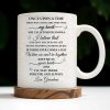 To My Granddaughter, Love Grandma, Beautiful Flower And Butterfly Design - Personalized Custom Coffee Mug - GDT389_MG