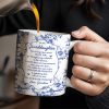 To My Granddaughter, Never Forget How Much I Love You, Flowers And Decorative Borders - Personalized Custom Coffee Mug - GDT296_MG To My Granddaughter, Never Forget How Much I Love You, Flowers And Decorative Borders - Personalized Custom Coffee Mug - GDT296_MG