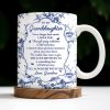 To My Granddaughter, Never Forget How Much I Love You, Flowers And Decorative Borders - Personalized Custom Coffee Mug - GDT296_MG To My Granddaughter, Never Forget How Much I Love You, Flowers And Decorative Borders - Personalized Custom Coffee Mug - GDT296_MG