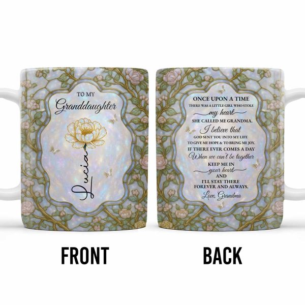 To My Granddaughter, Once Upon A Time, Love Grandma - Personalized Custom Coffee Mug - GDT379_MG To My Granddaughter, Once Upon A Time, Love Grandma - Personalized Custom Coffee Mug - GDT379_MG