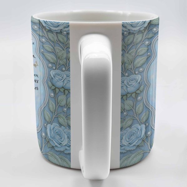 To My Granddaughter, Once Upon A Time, Roses And Butterflies - Personalized Custom Coffee Mug - GDT403_MG To My Granddaughter, Once Upon A Time, Roses And Butterflies - Personalized Custom Coffee Mug - GDT403_MG