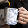 To My Granddaughter, Once Upon A Time There Was A Little Girl Who Stole My Heart, Floral Patterns - Personalized Custom Coffee Mug - GDT297_MG
