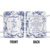 To My Granddaughter, Once Upon A Time There Was A Little Girl Who Stole My Heart, Floral Patterns - Personalized Custom Coffee Mug - GDT297_MG