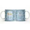 To My Granddaughter, Roses and Crowns Design - Personalized Custom Coffee Mug - GDT541_MG