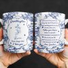 To My Granddaughter, You Are One Of My Greatest Joys, Floral Pattern - Personalized Custom Coffee Mug - GDT298_MG