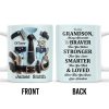 To My Grandson, Always Remember You Are Braver Than You Believe - Personalized Custom Coffee Mug - OFC022_MG To My Grandson, Always Remember You Are Braver Than You Believe - Personalized Custom Coffee Mug - OFC022_MG