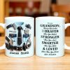 To My Grandson, Always Remember You Are Braver Than You Believe - Personalized Custom Coffee Mug - OFC022_MG To My Grandson, Always Remember You Are Braver Than You Believe - Personalized Custom Coffee Mug - OFC022_MG