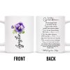 To My Grandson Encouragement And Love Message With Pansy Flowers - Personalized Custom Coffee Mug - GSN021_MG To My Grandson Encouragement And Love Message With Pansy Flowers - Personalized Custom Coffee Mug - GSN021_MG