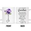 To My Grandson, Forever By Your Side, Encouragement Mug With Pansy Flower - Personalized Custom Coffee Mug - GSN020_MG To My Grandson, Forever By Your Side, Encouragement Mug With Pansy Flower - Personalized Custom Coffee Mug - GSN020_MG