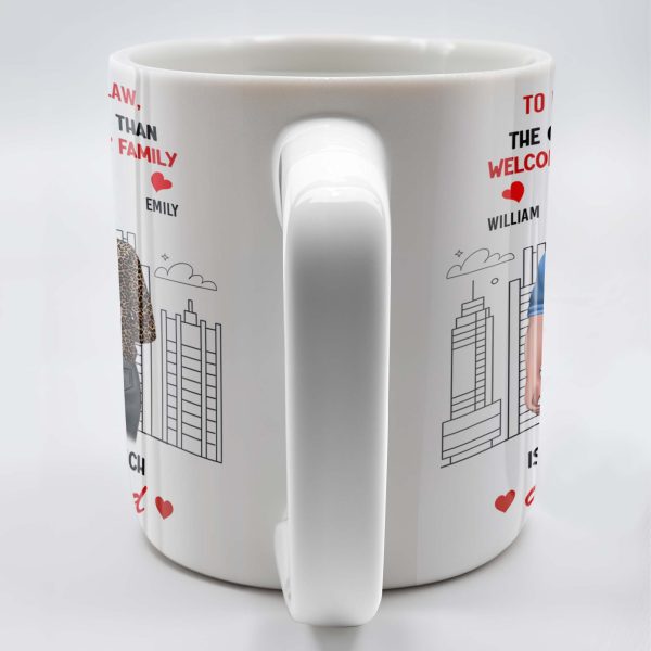 To My Grandson-In-Law, The Only Thing Better Than Welcoming You Into Our Family, Cityscape and Couple - Personalized Custom Coffee Mug - GSN059_MG To My Grandson-In-Law, The Only Thing Better Than Welcoming You Into Our Family, Cityscape and Couple - Personalized Custom Coffee Mug - GSN059_MG