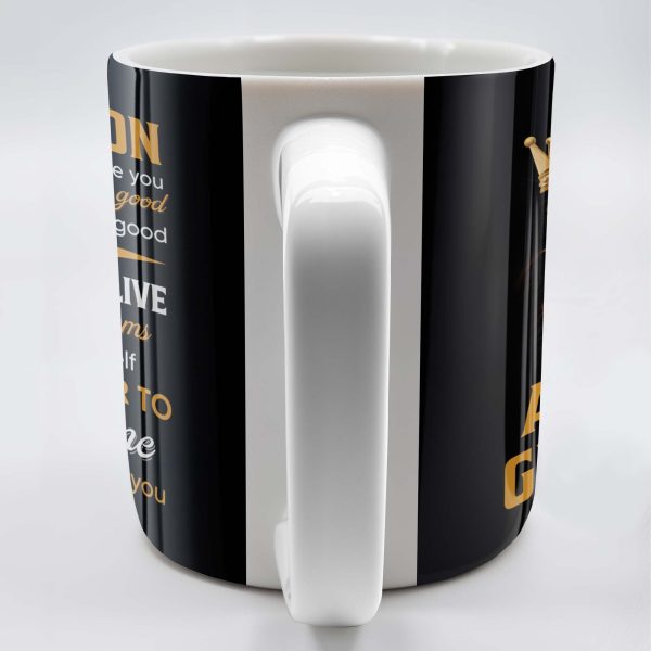 To My Grandson Never Forget That I Love You, Be Awesome, Text - Personalized Custom Coffee Mug - GSN055_MG To My Grandson Never Forget That I Love You, Be Awesome, Text - Personalized Custom Coffee Mug - GSN055_MG