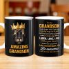 To My Grandson Never Forget That I Love You, Be Awesome, Text - Personalized Custom Coffee Mug - GSN055_MG To My Grandson Never Forget That I Love You, Be Awesome, Text - Personalized Custom Coffee Mug - GSN055_MG