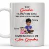To My Grandson, The Only Thing Better Than Being Your Grandma, Family and Cityscape - Personalized Custom Coffee Mug - GSN057_MG