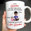 To My Grandson, The Only Thing Better Than Being Your Grandma, Family and Cityscape - Personalized Custom Coffee Mug - GSN057_MG