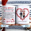 To My Husband Forever Love Message With Hearts And Couple - Personalized Custom Coffee Mug - CPL262_MG To My Husband Forever Love Message With Hearts And Couple - Personalized Custom Coffee Mug - CPL262_MG