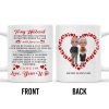 To My Husband Forever Love Message With Hearts And Couple - Personalized Custom Coffee Mug - CPL262_MG To My Husband Forever Love Message With Hearts And Couple - Personalized Custom Coffee Mug - CPL262_MG