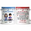 To My Husband, Meeting You Was Fate, Cartoon Couple - Personalized Custom Coffee Mug - CPL1209_MG To My Husband, Meeting You Was Fate, Cartoon Couple - Personalized Custom Coffee Mug - CPL1209_MG